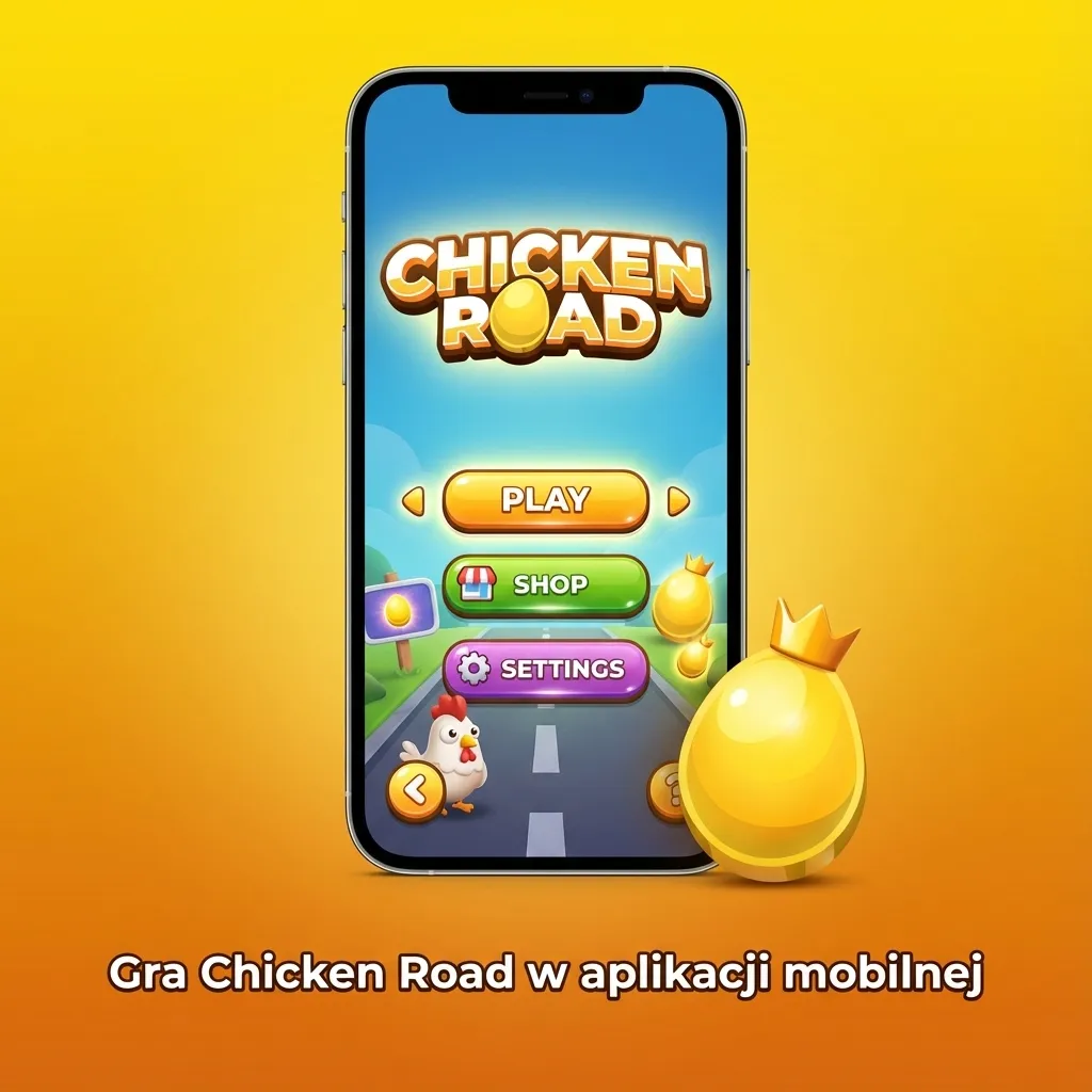 Smartfon z włączoną grą kasynową Chicken Road w aplikacji mobilnej, obok ikony innych gier kasynowych