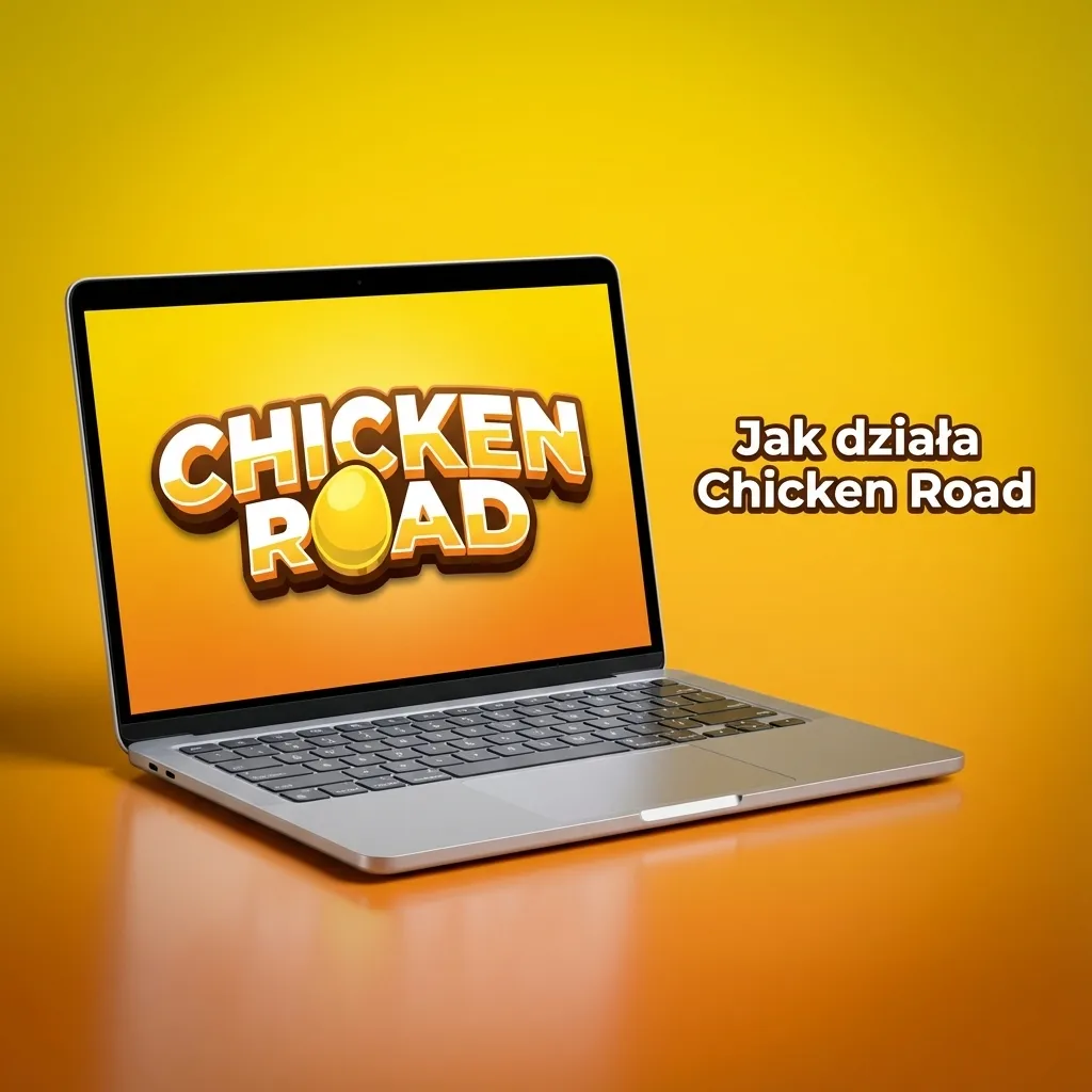 Ekran gry Chicken Road z kurczakiem na pasach ruchu, przyciskami Start i bet, monetami oraz autami jako przeszkodami