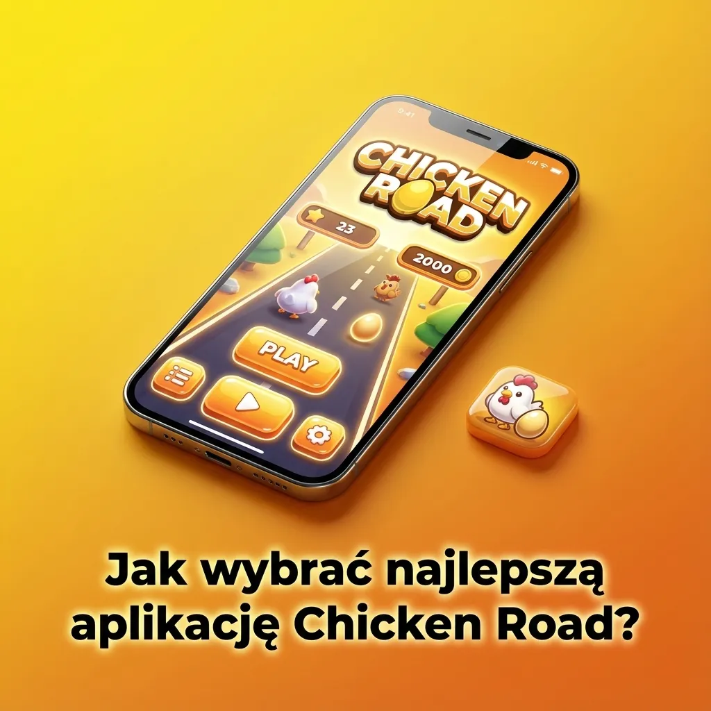 Ilustracja wyboru najlepszej aplikacji kasynowej Chicken Road na smartfon, z ikonami bonusów i płatności
