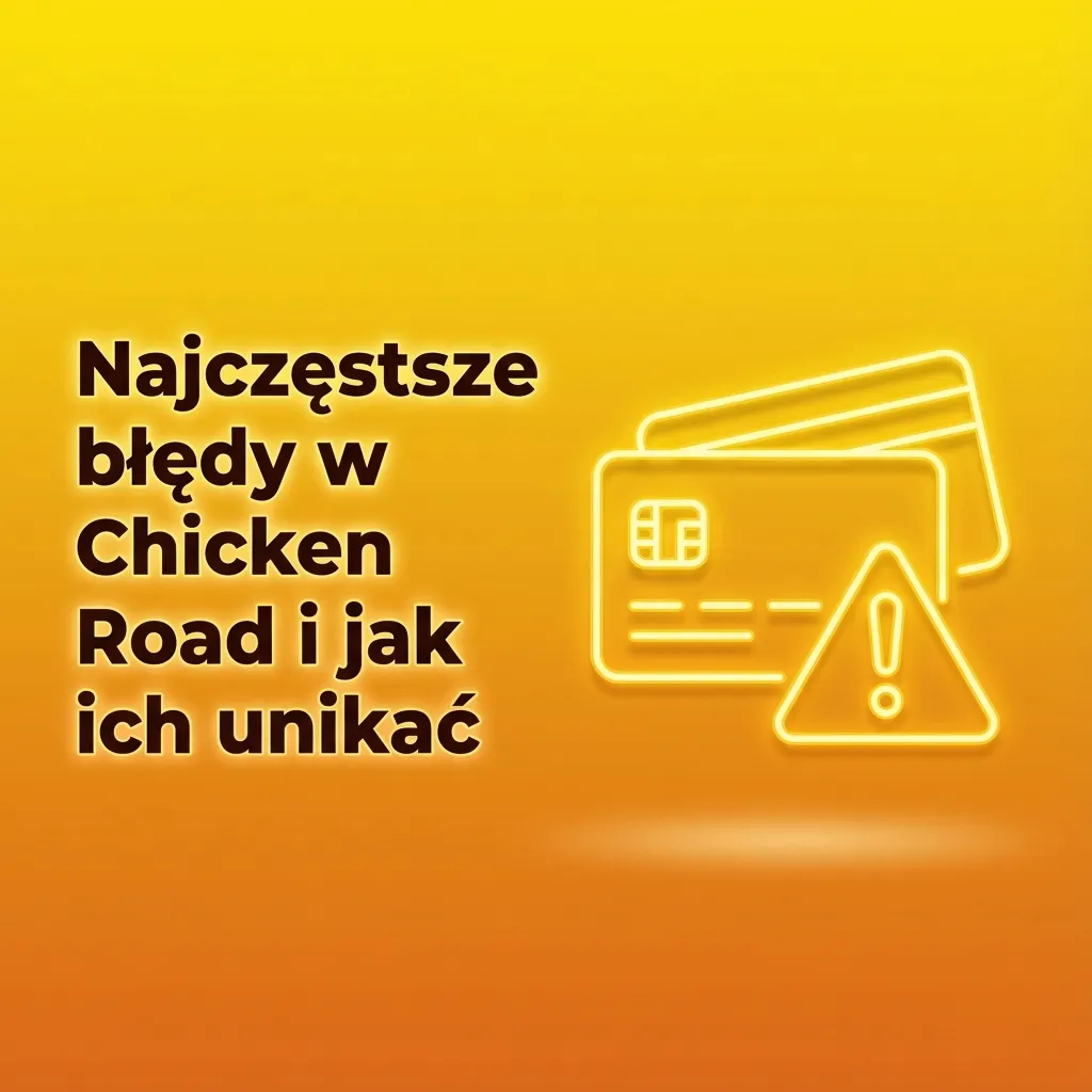 Infografika o błędach początkujących w Chicken Road z listą zasad bezpiecznej i odpowiedzialnej gry
