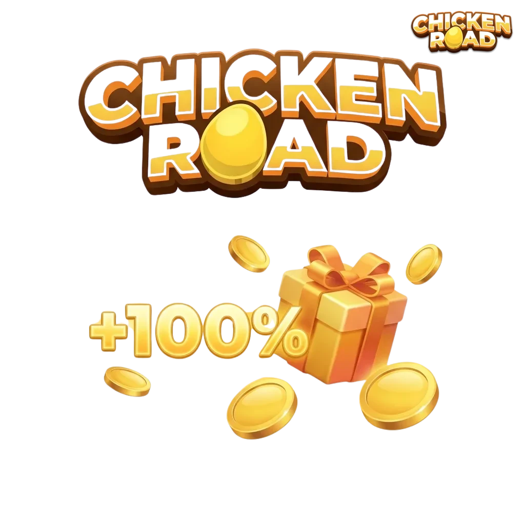 Baner z hasłem „Najlepsze bonusy do gry Chicken Road w Polsce 2025” oraz motywem kolorowego slotu w tle