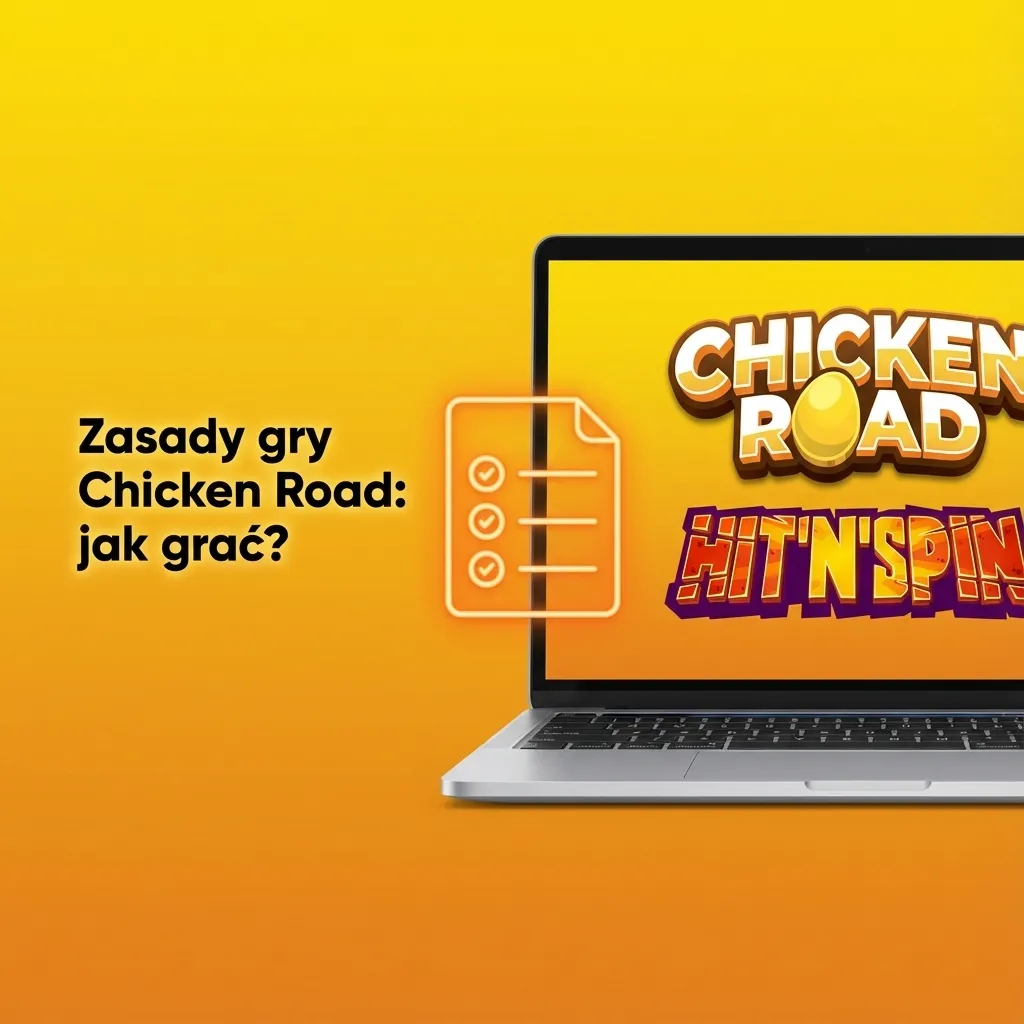 Ilustracja gry Chicken Road: kurczak idzie po polach planszy z rosnącymi mnożnikami wygranej i polami przegranej