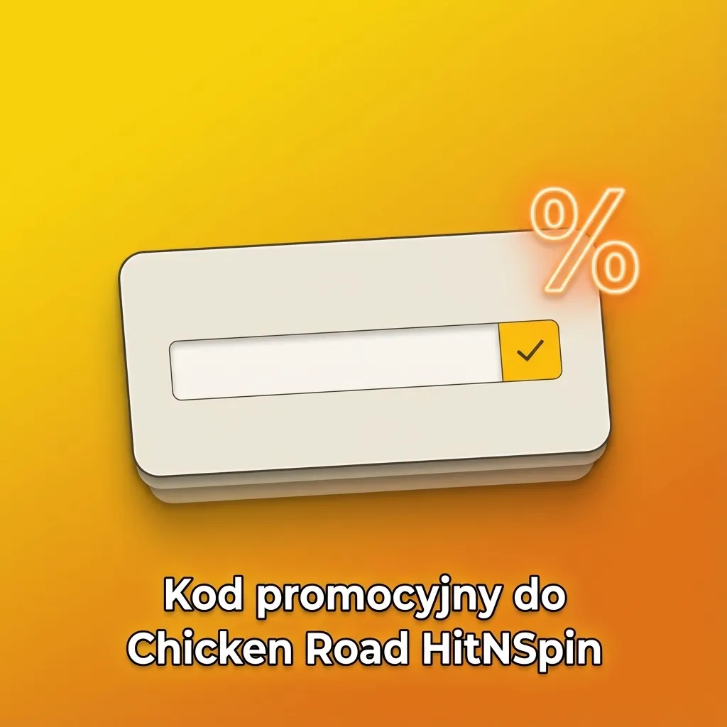 Grafika promująca kod promocyjny ROADPL do bonusów powitalnych i depozytów w grze Chicken Road HitNSpin