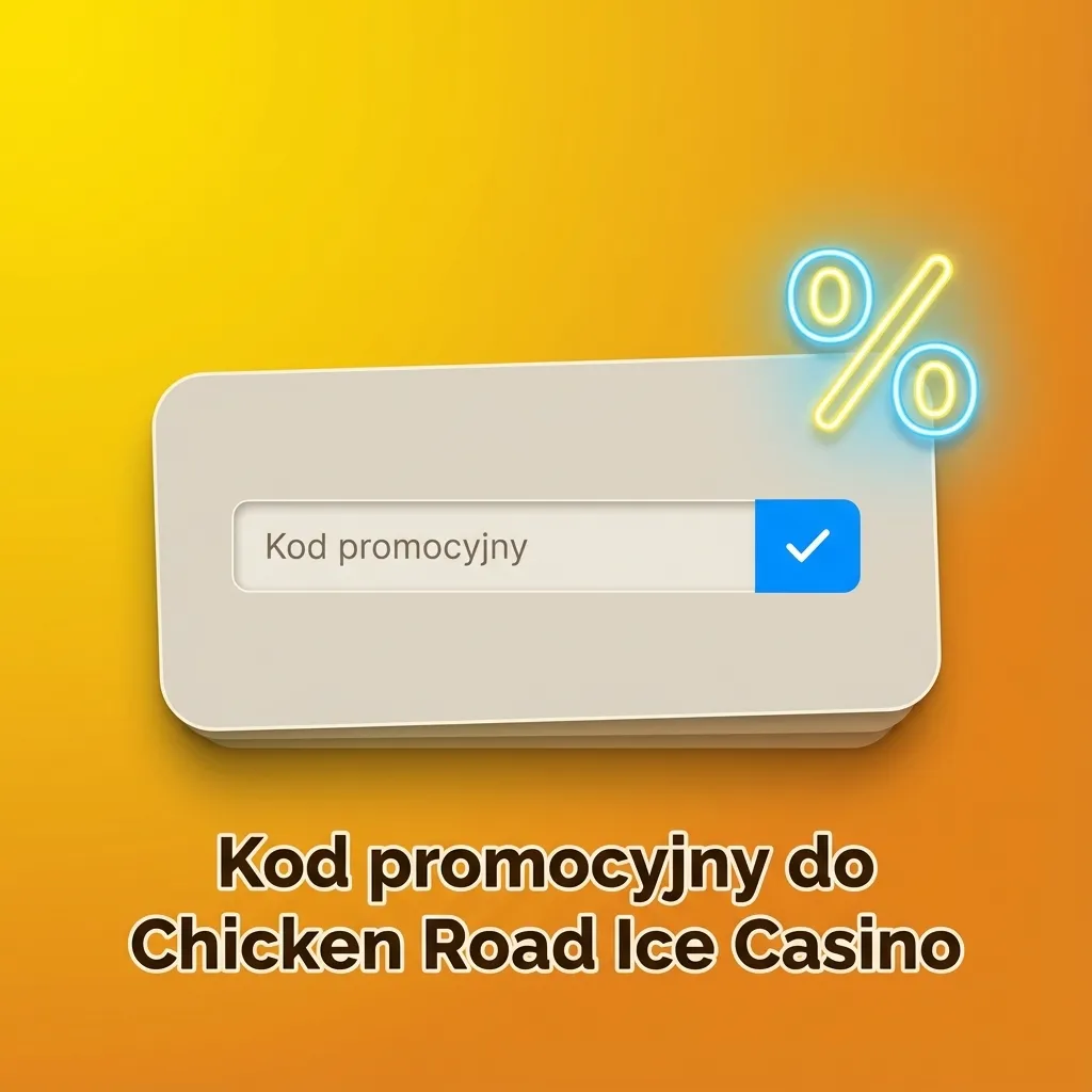 Ekran rejestracji w Chicken Road Ice Casino z polem na kod promocyjny „CHICKENPL” i informacją o bonusie