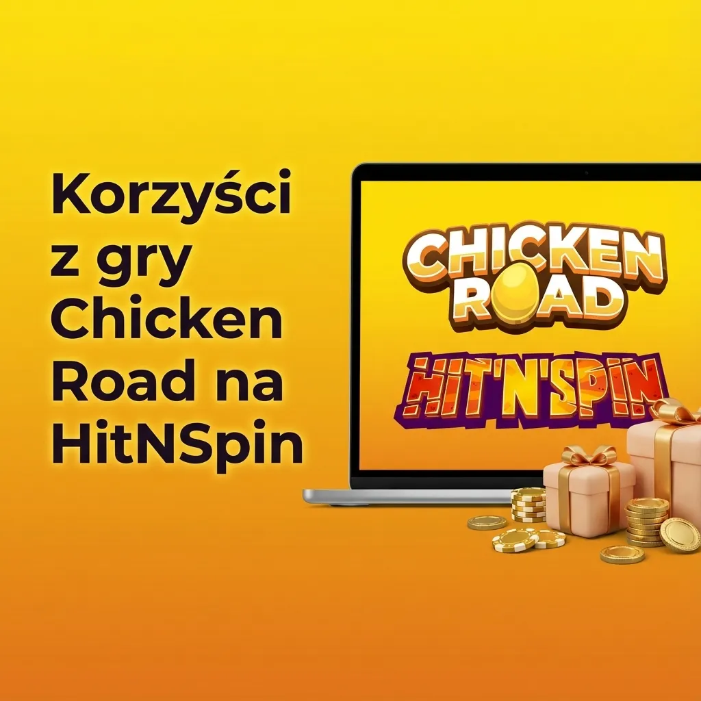 Ekran gry Chicken Road na HitNSpin z widoczną stawką, mnożnikiem, ryzykiem i polskim interfejsem