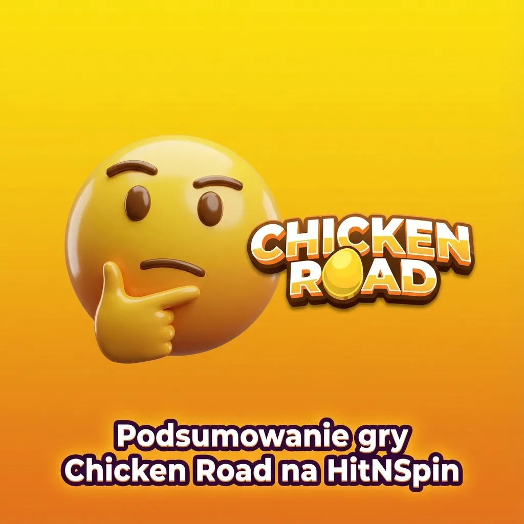 Ekran gry Chicken Road na HitNSpin z kurczakiem, wyraźnymi mnożnikami i polskim interfejsem kasynowym