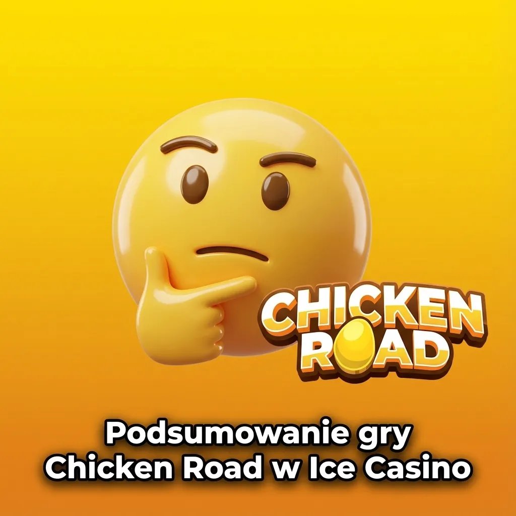 Ekran gry Chicken Road w Ice Casino po polsku, z widocznym kurczakiem, mnożnikiem wygranej i przyciskiem wypłaty