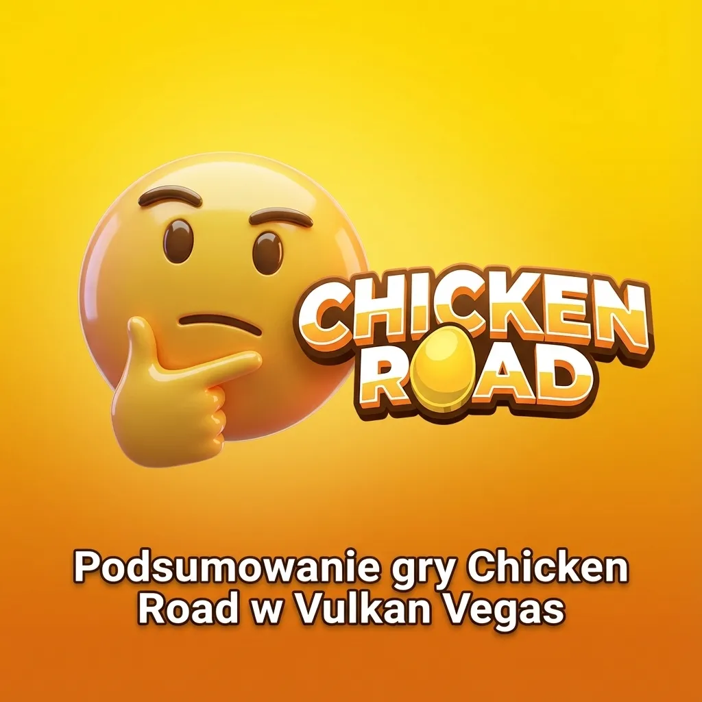 Ekran gry Chicken Road w kasynie Vulkan Vegas z kolorową, humorystyczną grafiką i interfejsem gry crash