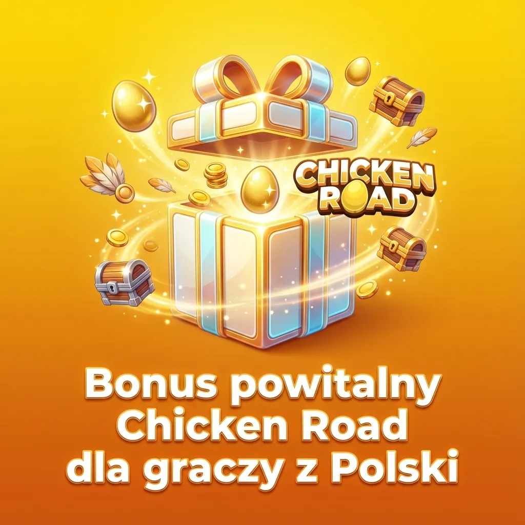 Polski baner kasyna online promujący bonus powitalny do 10 000 PLN i 350 darmowych spinów na slot Chicken Road
