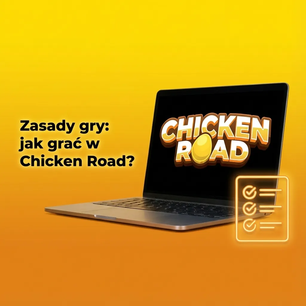 Ilustracja gry Chicken Road: kurczak przechodzi po polach planszy, gracz obstawia i obserwuje wynik każdej rundy