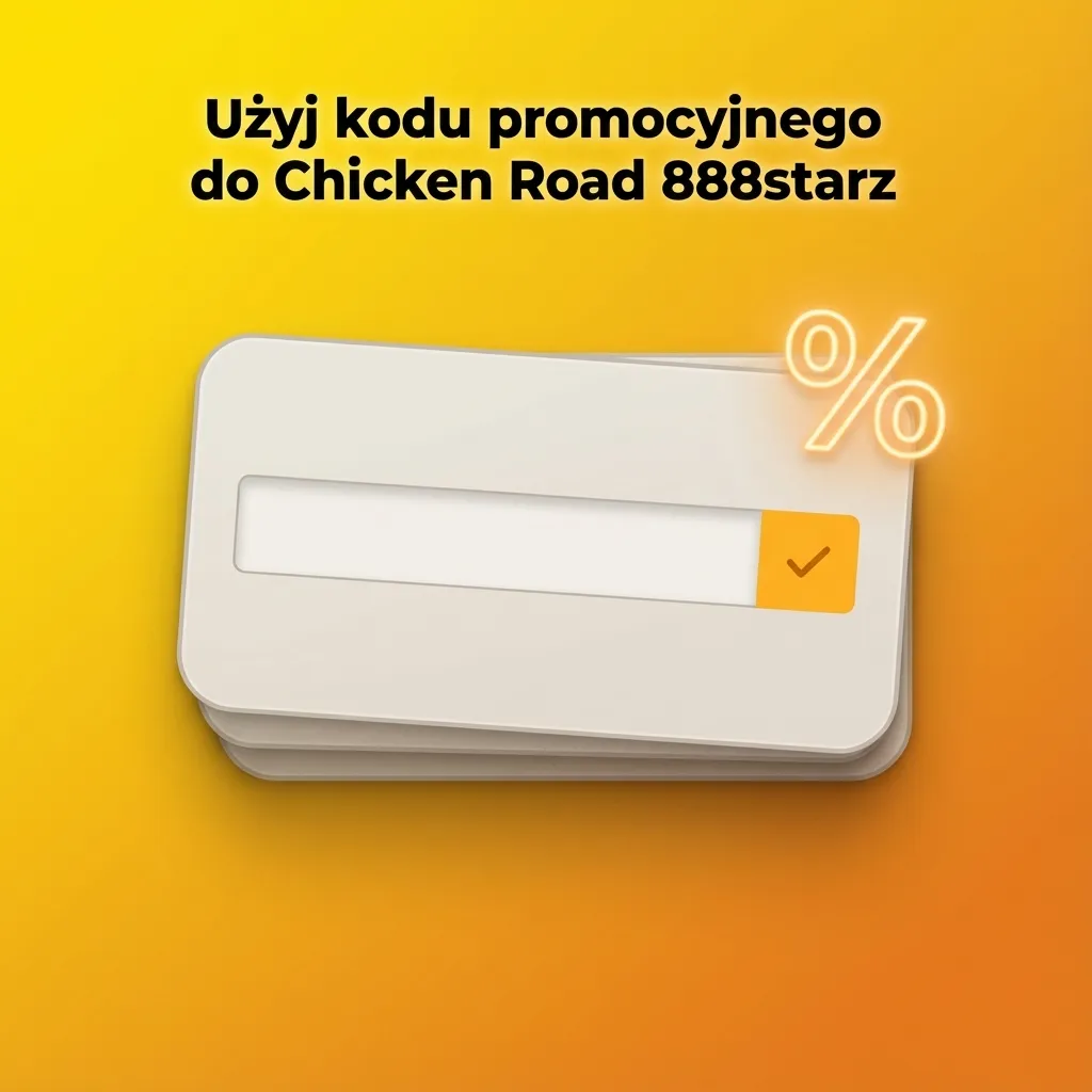 Baner 888starz Chicken Road z polskim tekstem o kodzie promocyjnym „CHICKENVIP” i bonusach dla graczy