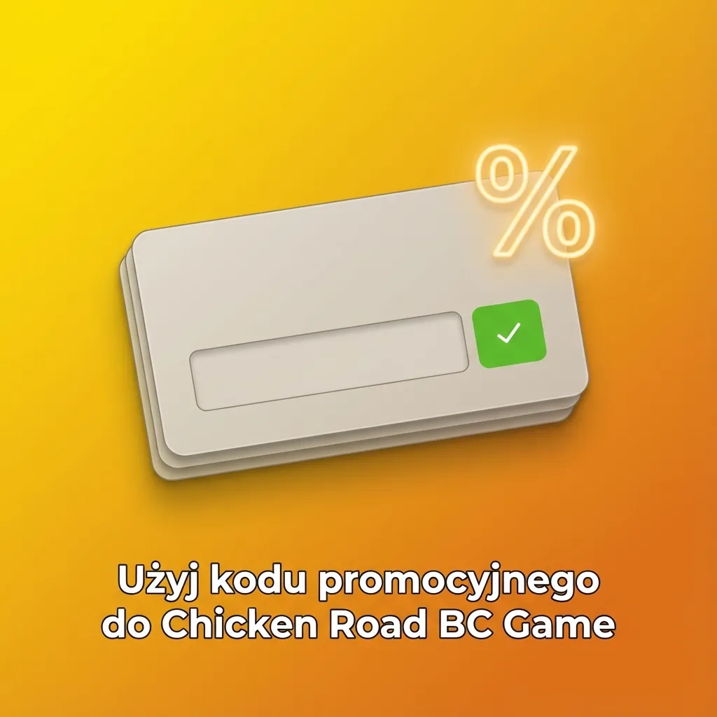 Grafika promująca Chicken Road w BC Game z polskim kodem promocyjnym „CHICKENPL” dla bonusu lub cashbacku