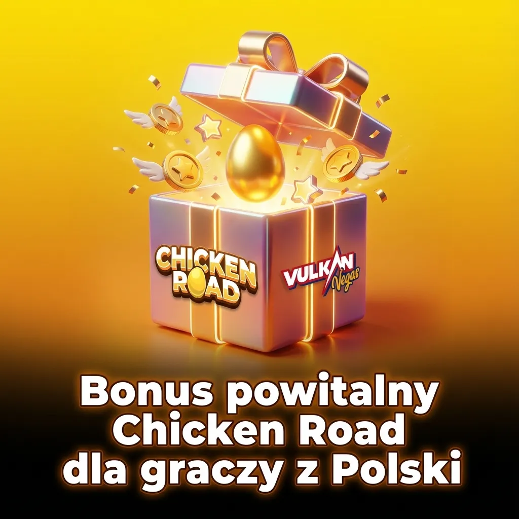 Baner kasyna Vulkan Vegas: bonus powitalny Chicken Road dla graczy z Polski, do 6300 PLN i 150 darmowych spinów