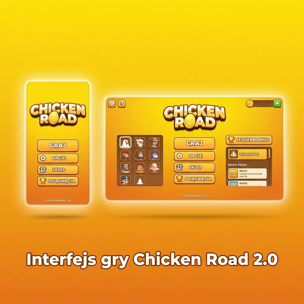 Minimalistyczny interfejs Chicken Road 2.0 z panelem zakładów, mnożnikiem i ustawieniami auto-bet oraz auto-cashout