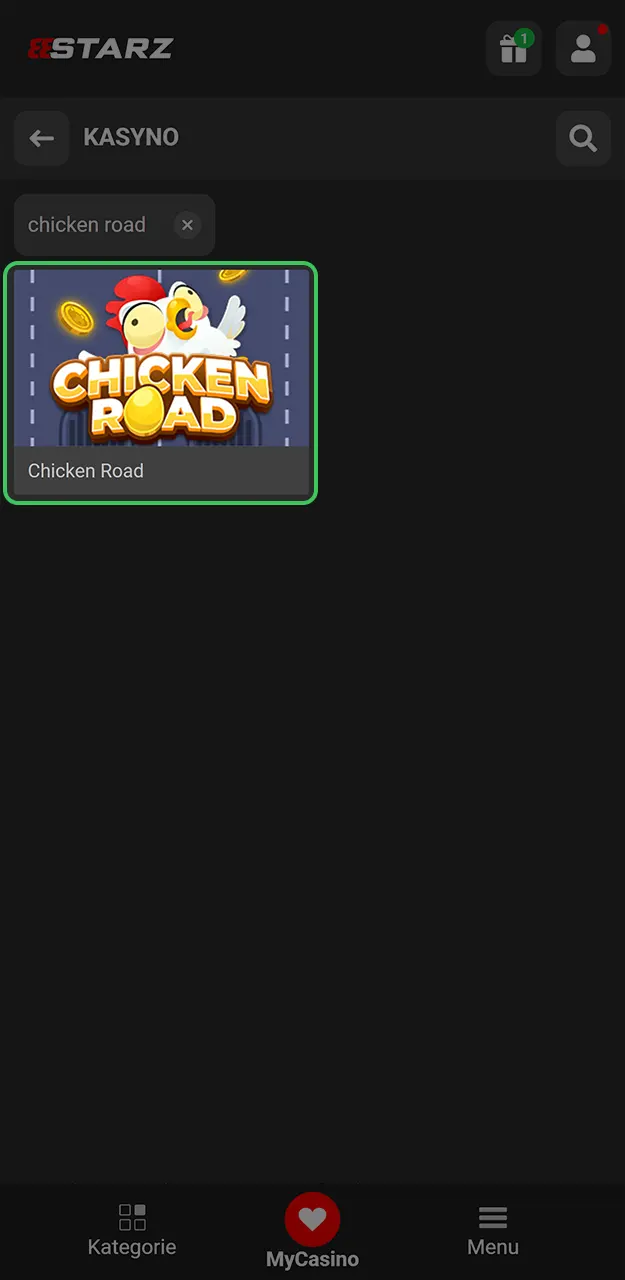 Włącz aplikację na Android i postaw pierwszy zakład w Chicken Road.