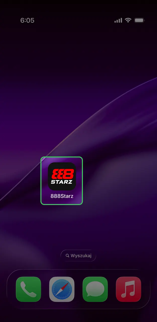 Otwórz aplikację 888Starz na iOS i uruchom grę Chicken Road.