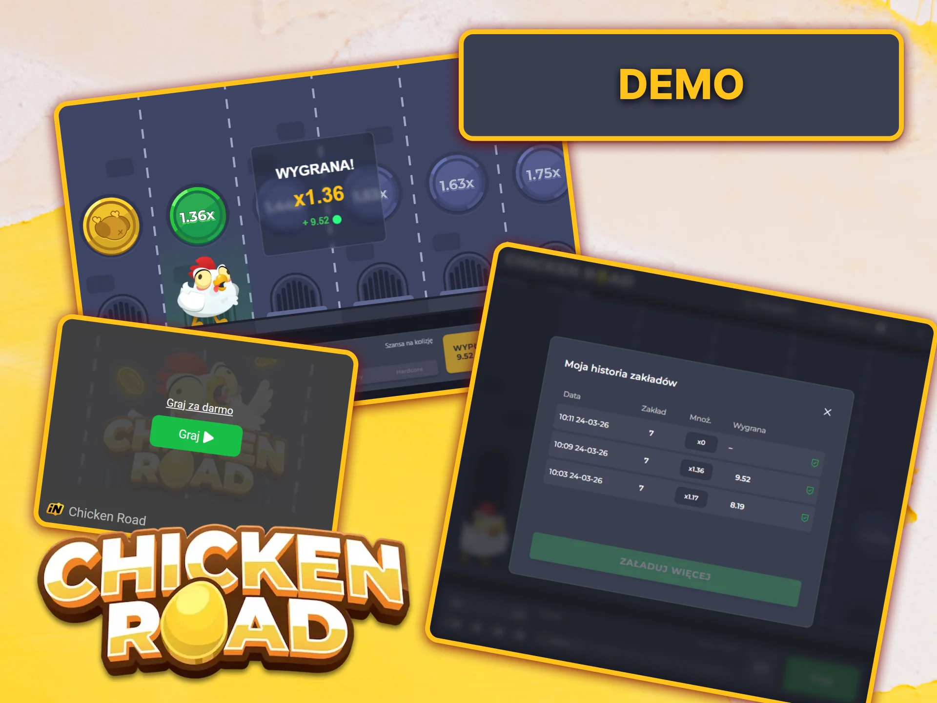 Wypróbuj bezpłatną wersję demonstracyjną Chicken Road na 888starz i poznaj mechanikę gry bez ryzyka.