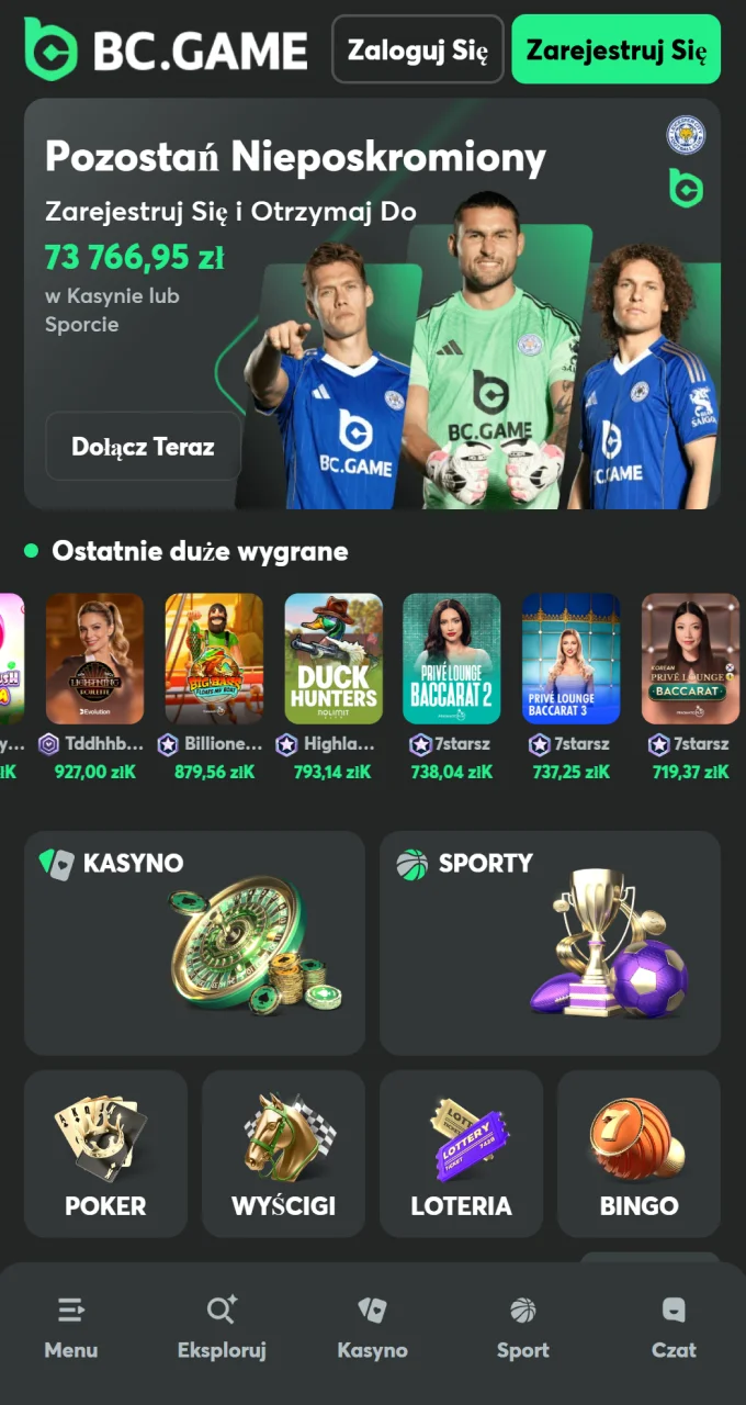 Odwiedź oficjalną stronę internetową BC Game i odkryj świat hazardu, w tym Chicken Road.