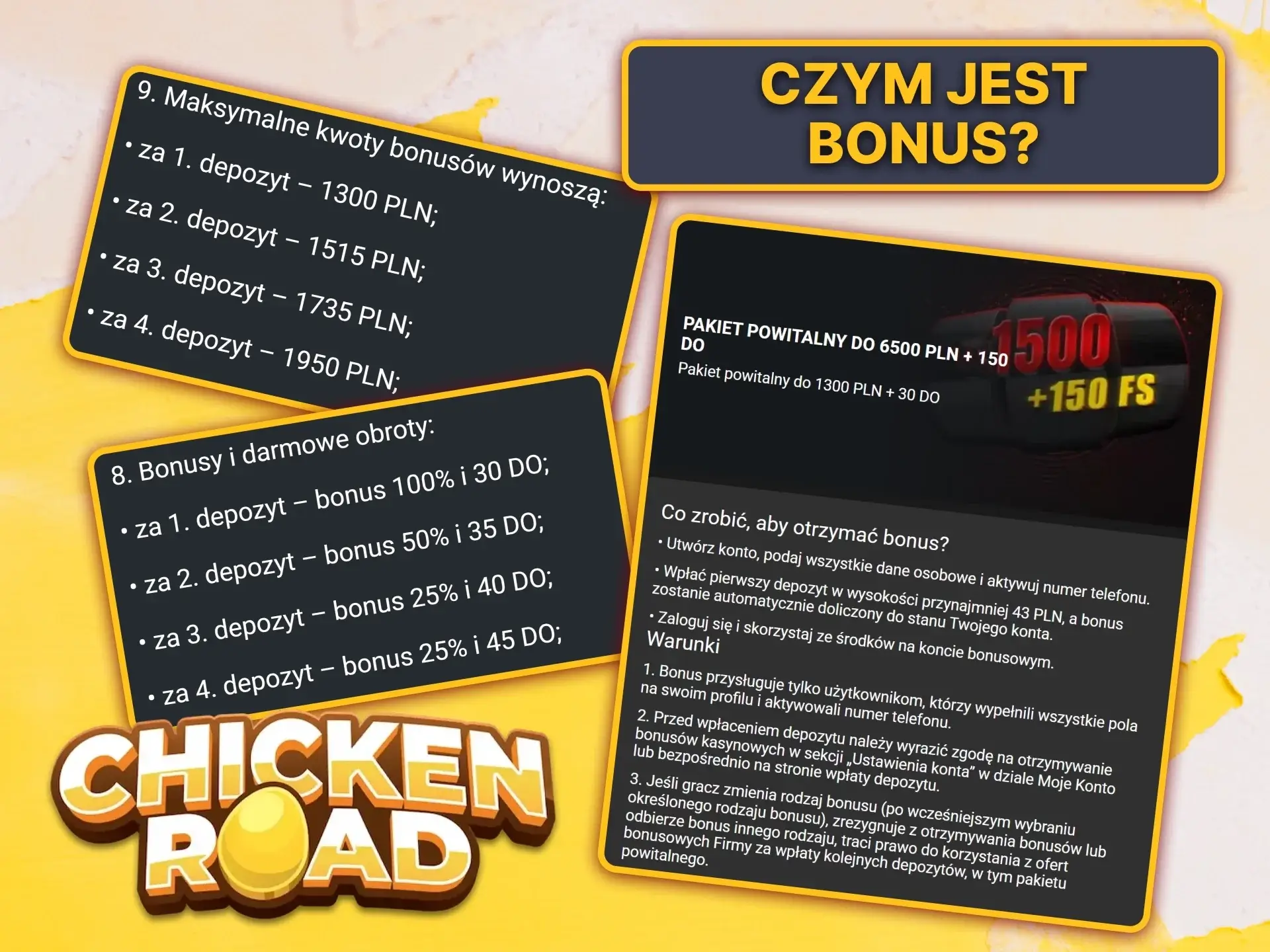 Dowiedz się, czym są bonusy, jakie są ich rodzaje i jak z nich korzystać w Chicken Road.