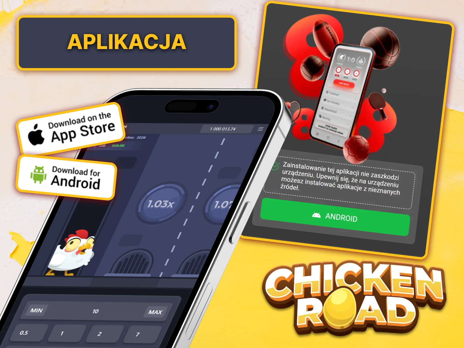 Tryb demonstracyjny Chicken Road jest dostępny również w aplikacjach mobilnych na smartfonach.