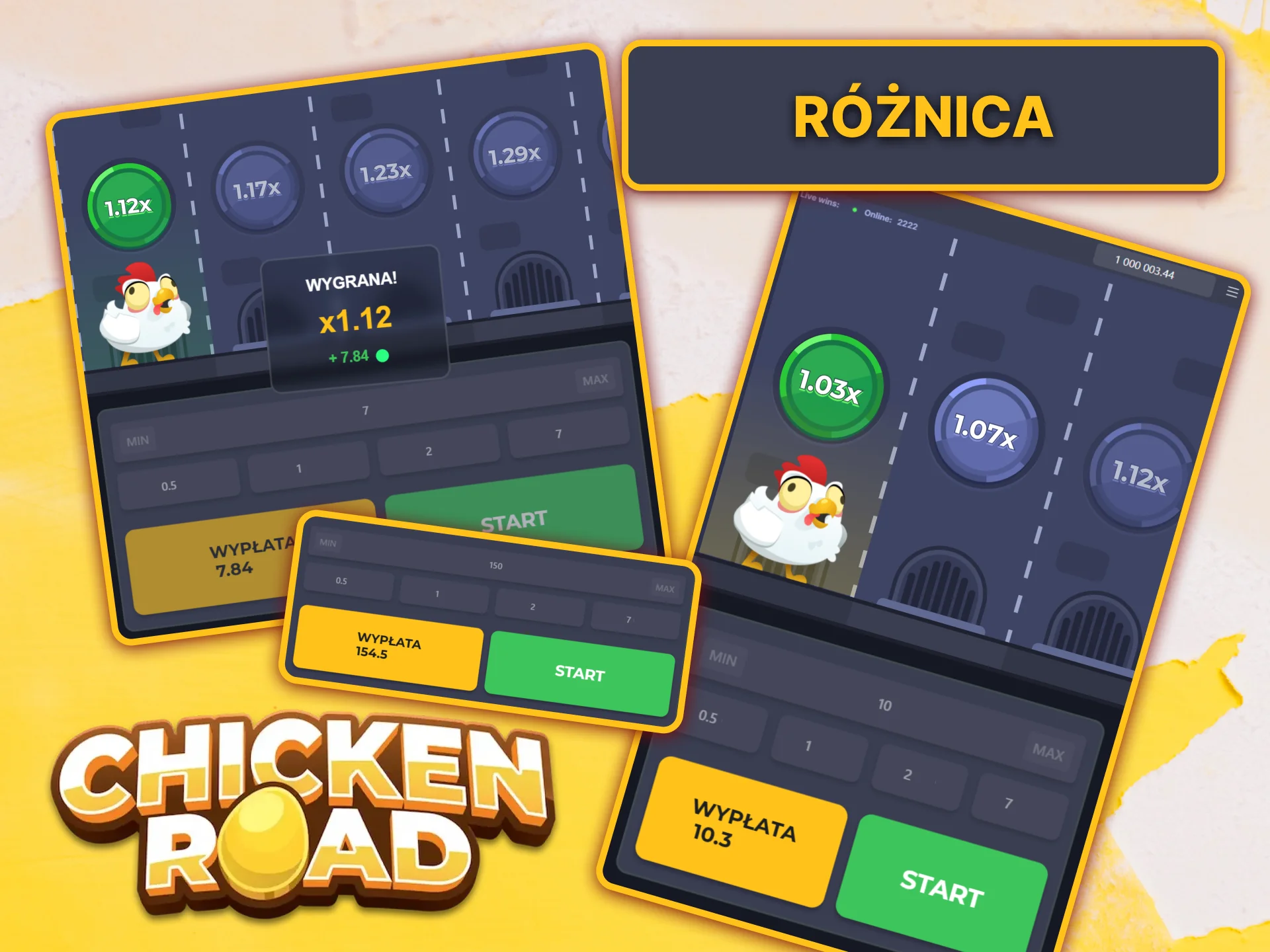 Poznaj różnice między zwykłą wersją gry Chicken Road a jej wersją demonstracyjną.
