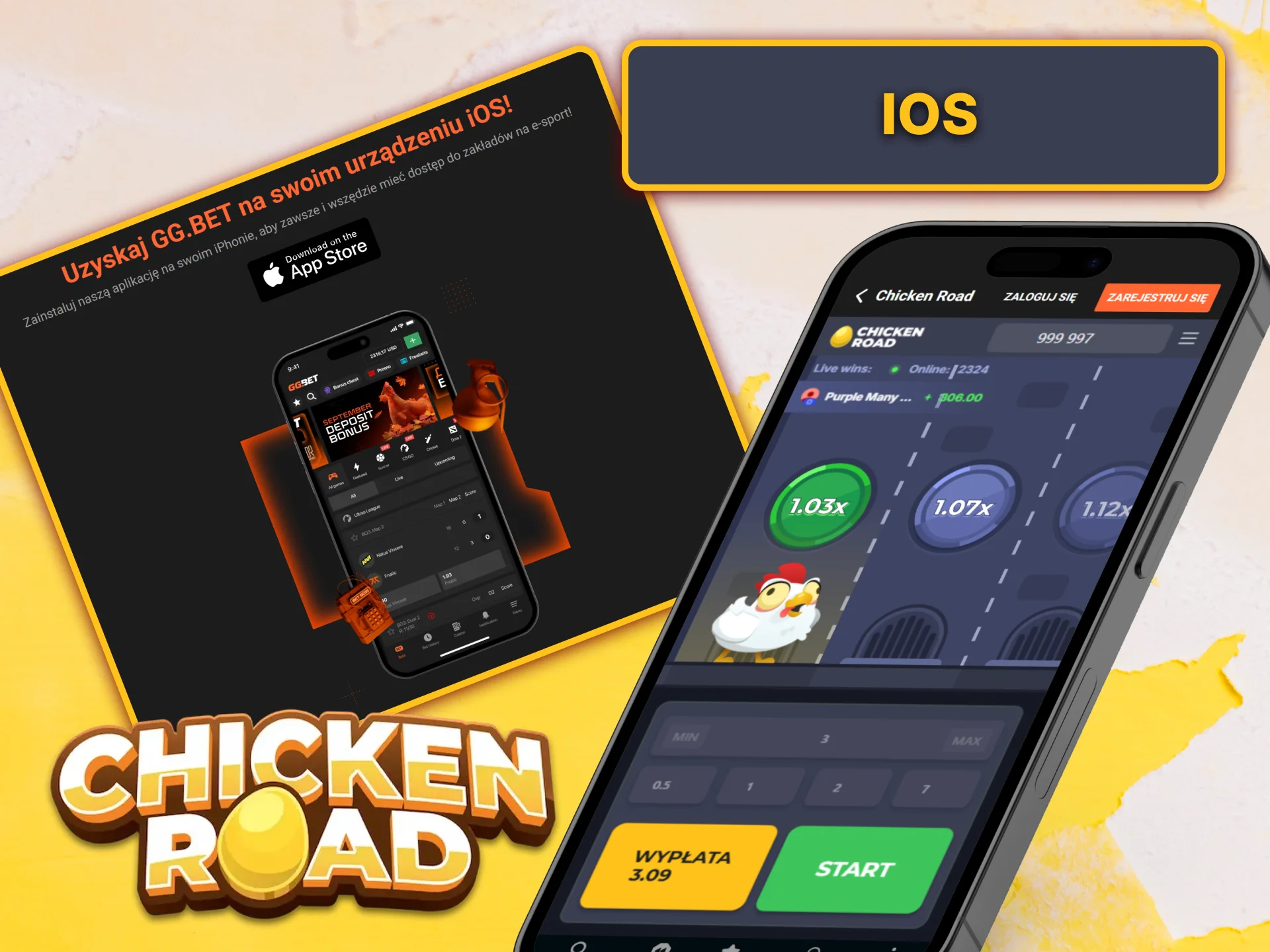 Zainstaluj aplikację GGbet na iOS i ciesz się płynną grą na Chicken Road.
