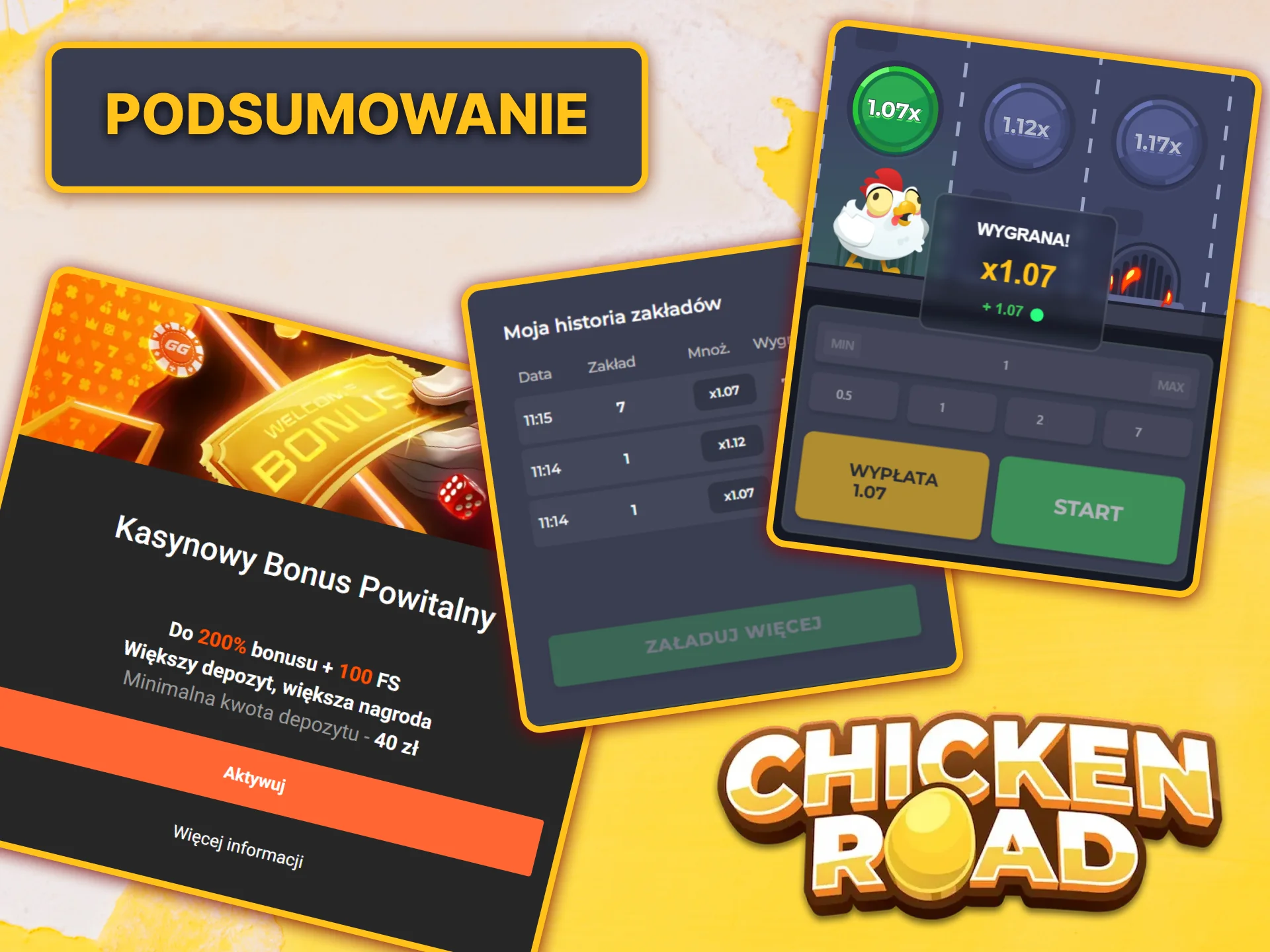 Zanim zaczniesz grać, przeczytaj naszą recenzję Chicken Road w GGbet.