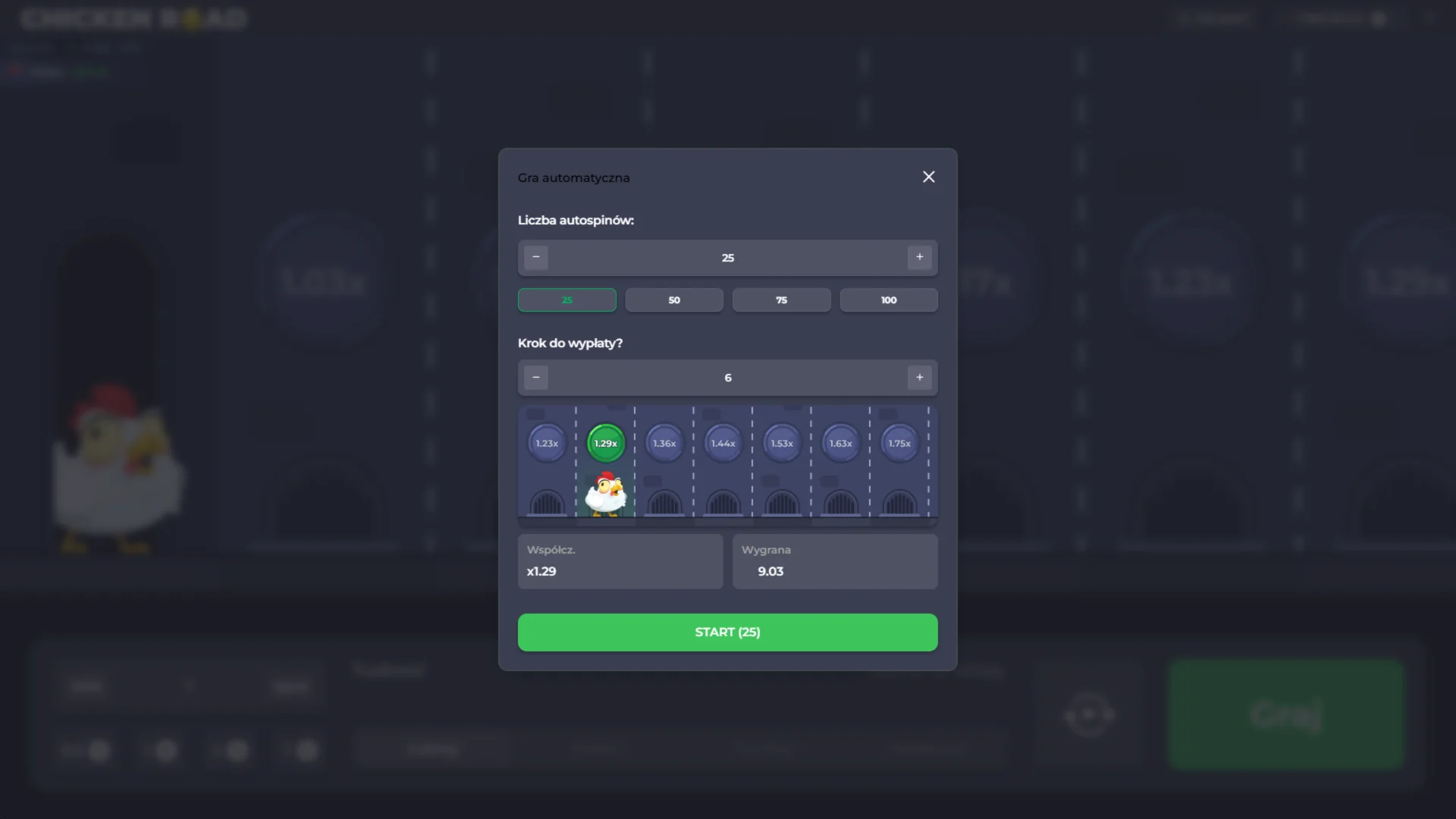 Dostosuj ustawienia automatycznego odtwarzania w Chicken Road, aby ułatwić sobie drogę do zwycięstwa.