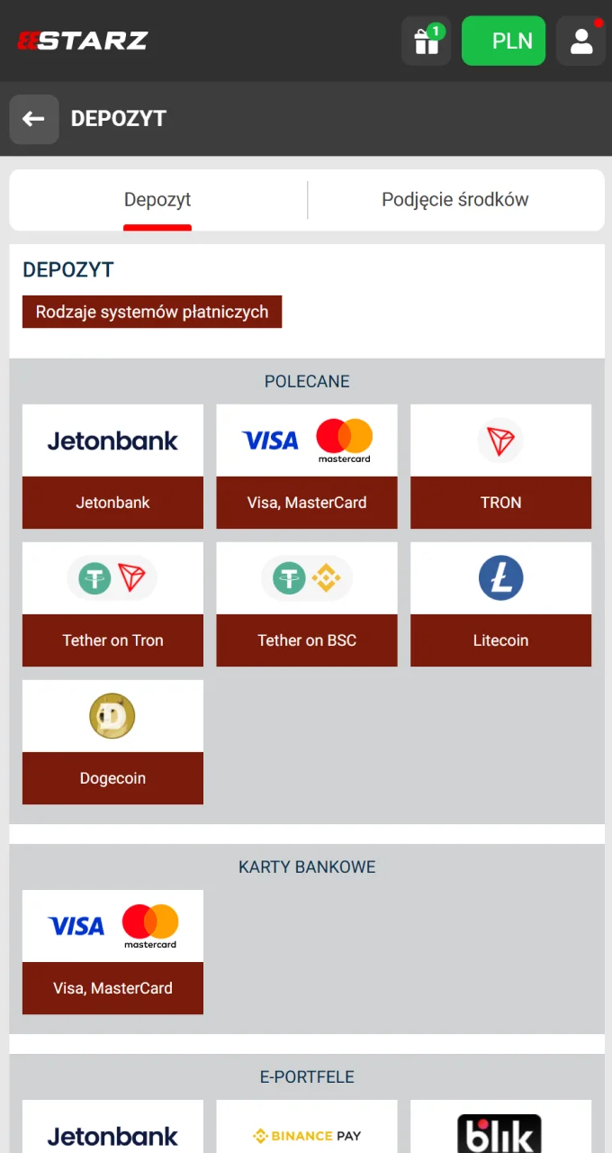 Złóż swój pierwszy depozyt za pomocą karty bankowej lub kryptowaluty, aby zagrać w Chicken Road.