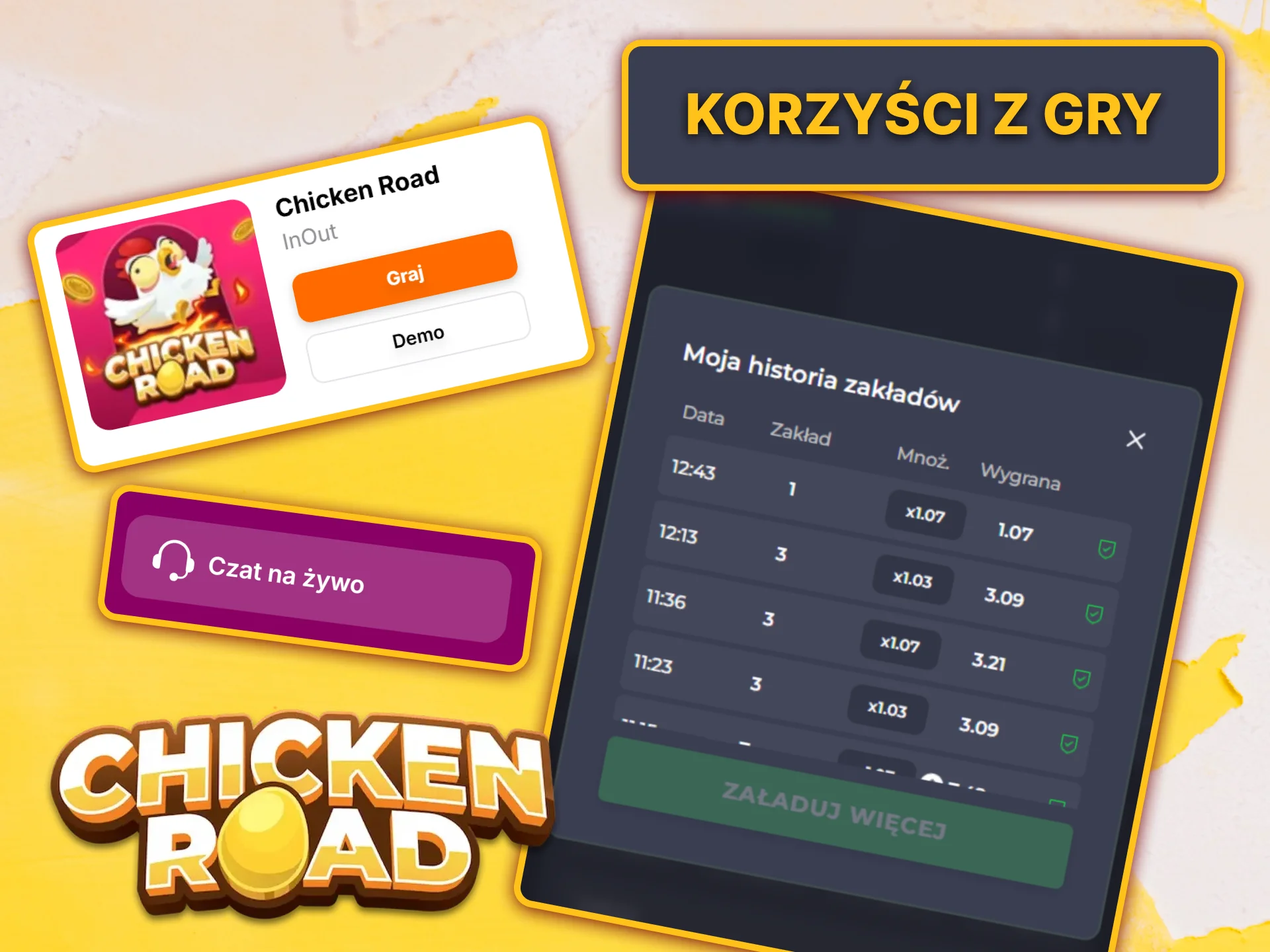 Odkryj korzyści płynące z gry w Chicken Road w HitNSpin, w tym wersję demonstracyjną i responsywną obsługę klienta.