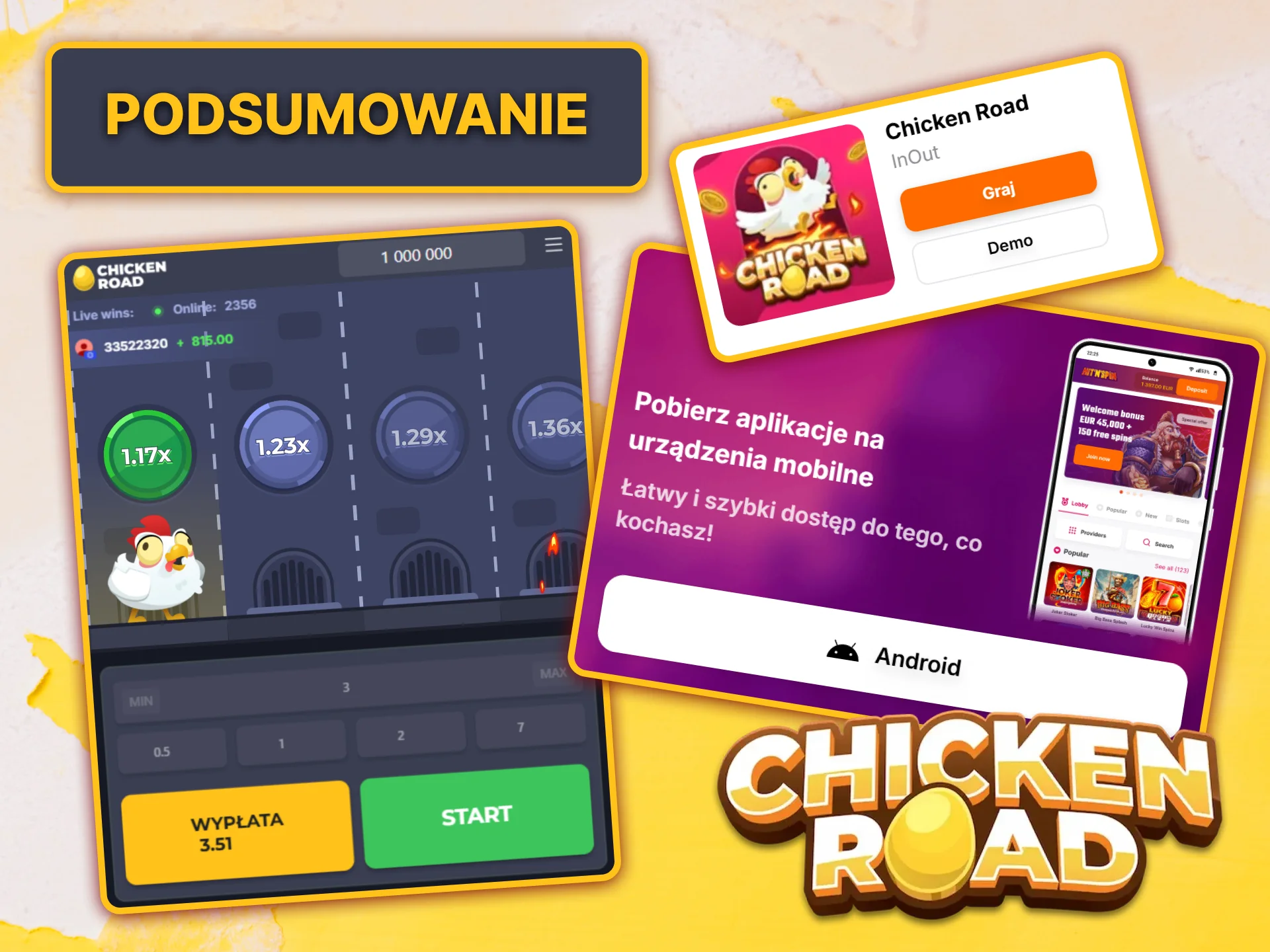 Przeczytaj naszą recenzję Chicken Road i zarejestruj się w HitNSpin, aby zacząć wygrywać.