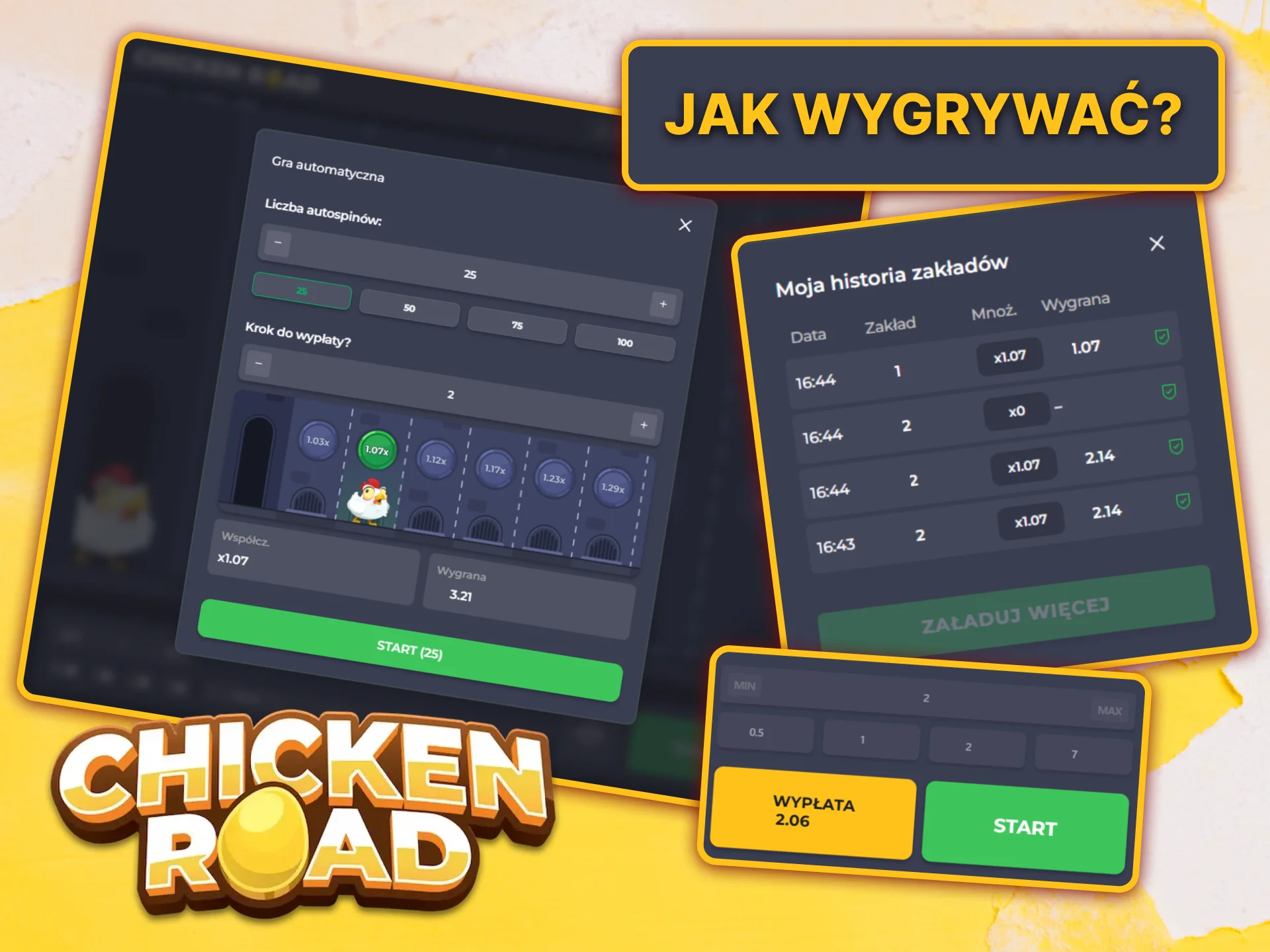 Sprawdź statystyki gry i dowiedz się, jak wygrać na Chicken Road w VOX casino.