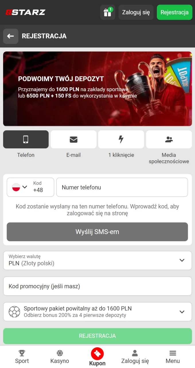 Wypełnij prosty formularz rejestracyjny, aby dołączyć do fanów Chicken Road 2.0.