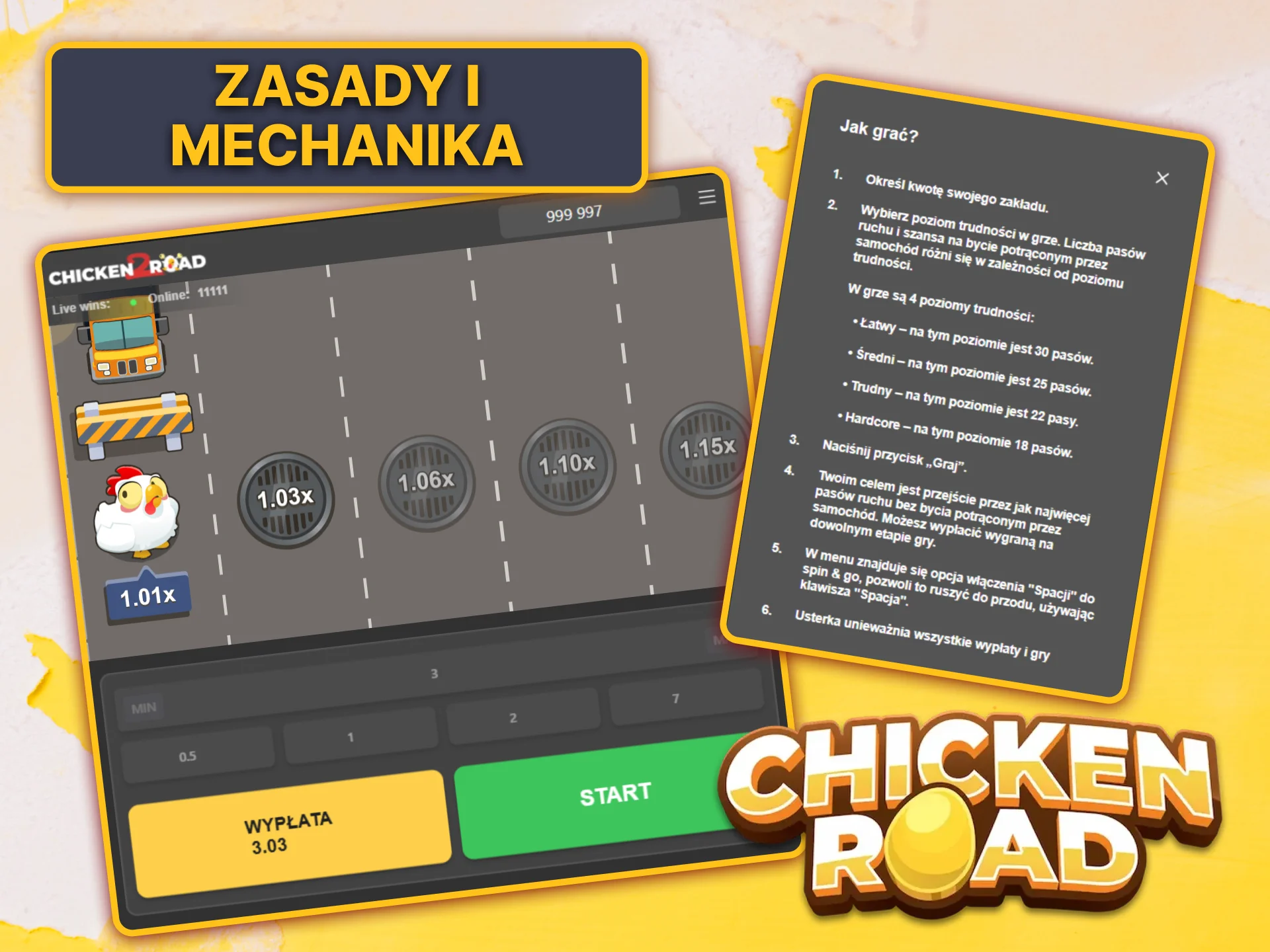 Zanim postawisz swój pierwszy zakład, poznaj proste zasady i ekscytującą mechanikę gry Chicken Road 2.0.