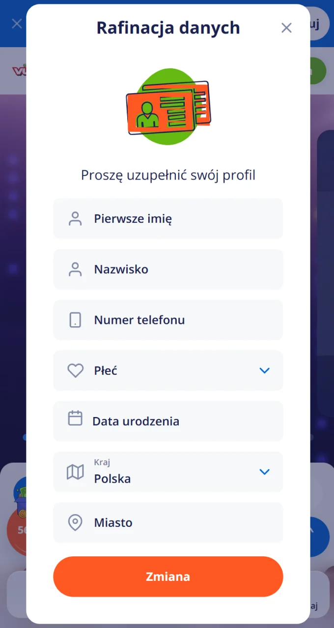 Wypełnij dane swojego profilu w Vulkan Vegas, aby bezpiecznie wypłacić swoje duże wygrane z Chicken Road.