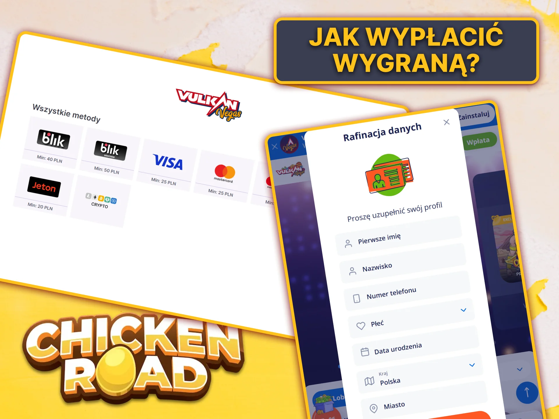 Wypłać swoje wygrane z Chicken Road w Vulkan Vegas bezpiecznie i pewnie, korzystając z szybkich metod płatności.